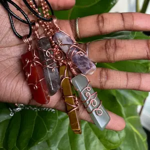 Ethereal Crystal Slab Necklace