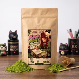 Manga Moves Matcha Tea, Premium Brewable Green Tea Drink for Daily Enjoyment