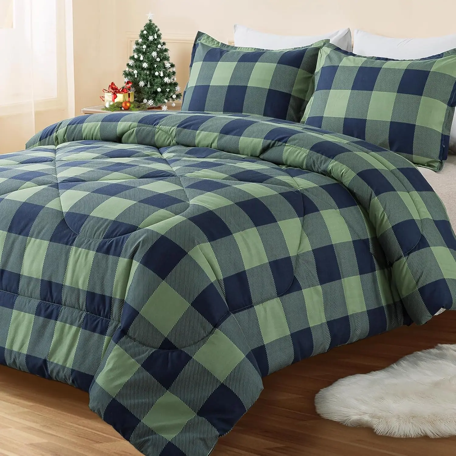 17   Buffalo Plaid   Green Navy