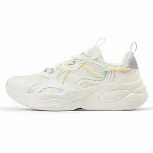 White Casual Chunky Sneakers for Men