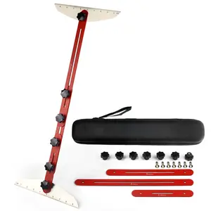 Stair Tread Template Tool Stair Tread Jig, Stair Gauge Scribe Measuring Tool Layout Tool  Guide Tool for StairTreads, Risers, Drywall and Partitions, 11.4in-60.7in Length, 10X Lifetime