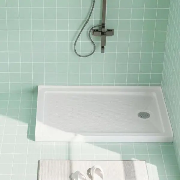 Garvee 48"x32" Non-Slip Shower Base, Single Threshold Shower&Right Drain