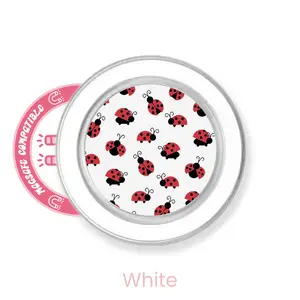 abbyrose Lucky Ladies Phone Grip with magnet Clear White