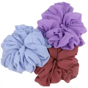 Hair accessories hijab accessories large Scrunchies - Assorted Colors in Soft Fabric Design for Stylish Hair Accessories