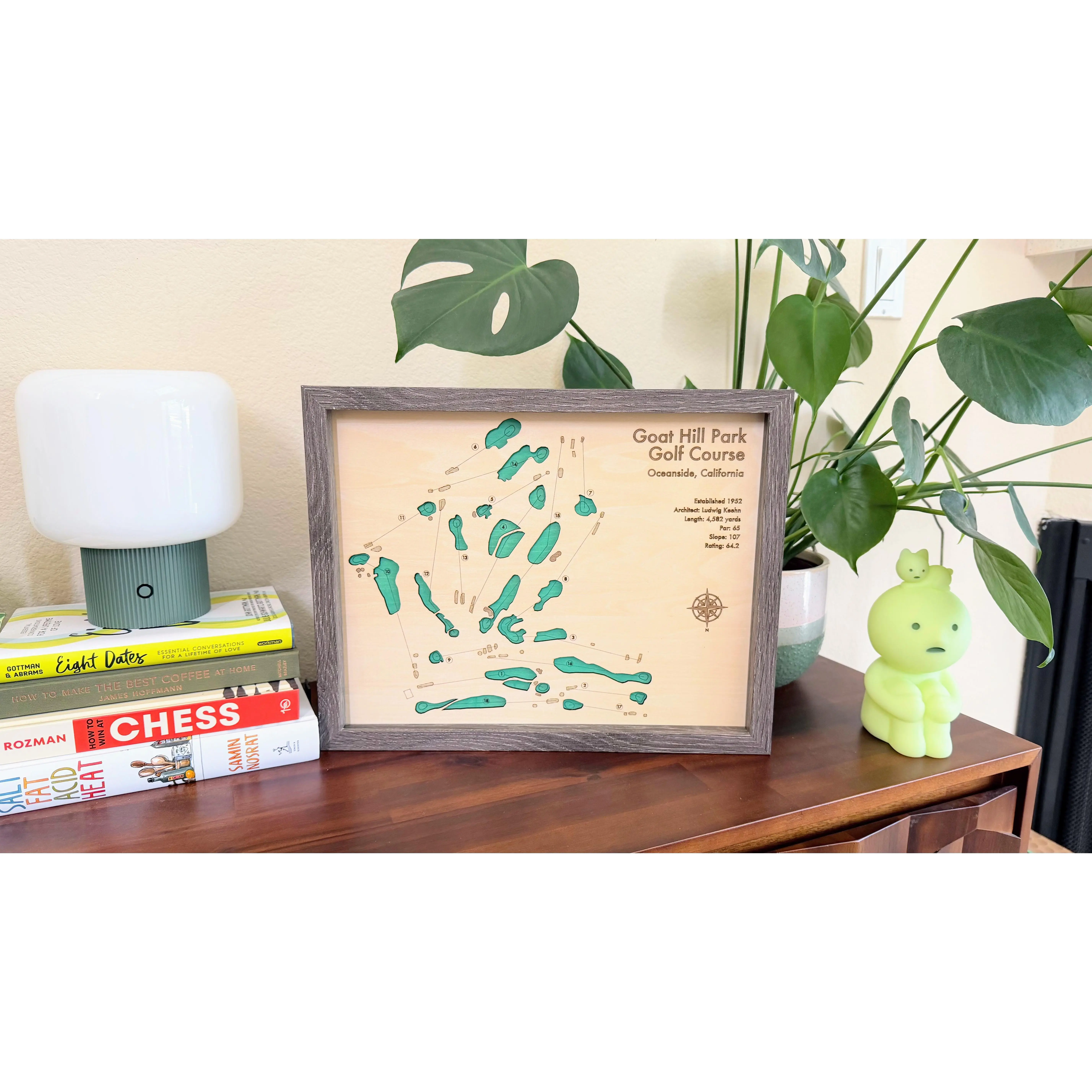 Goat Hill Park Golf Course | 3D Layered Wood Course Map