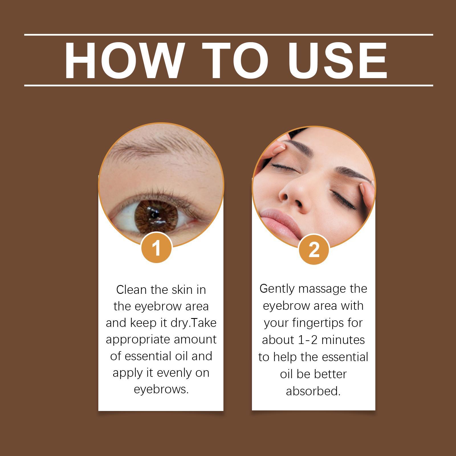 Eyebrow Care Essential Oil, Gentle Moisturizing Brow Root Sweet Natural Beauty Care Solution