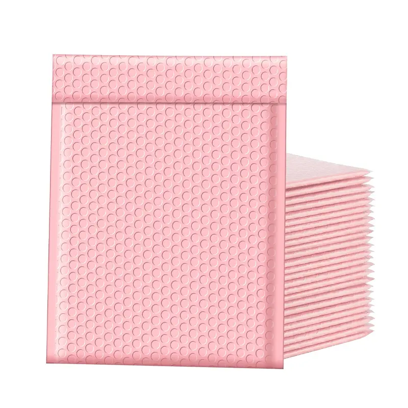 Pink Padded Bubble Mailers, 10x12 in Postal Mailing Bags - 25/50 Pack Self-Adhesive Waterproof Envelopes for Office Shipping Protective Packaging