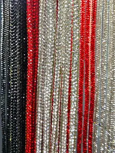 Friend of Sinners 777 UNISEX Rhinestone BLING STRING drawstring for hoodies FOS BLACK, AB CRYSTAL, AND RED 47 inch in length