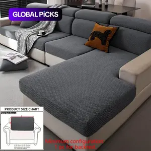 Solid Color Sofa Cover, 1 Count Soft & Durable Washable Elastic Sofa Slipcover, Sofa Protector for Home Living Room, Bedroom, Office, Sofa Couch Covers #GLOBAL PICKS
