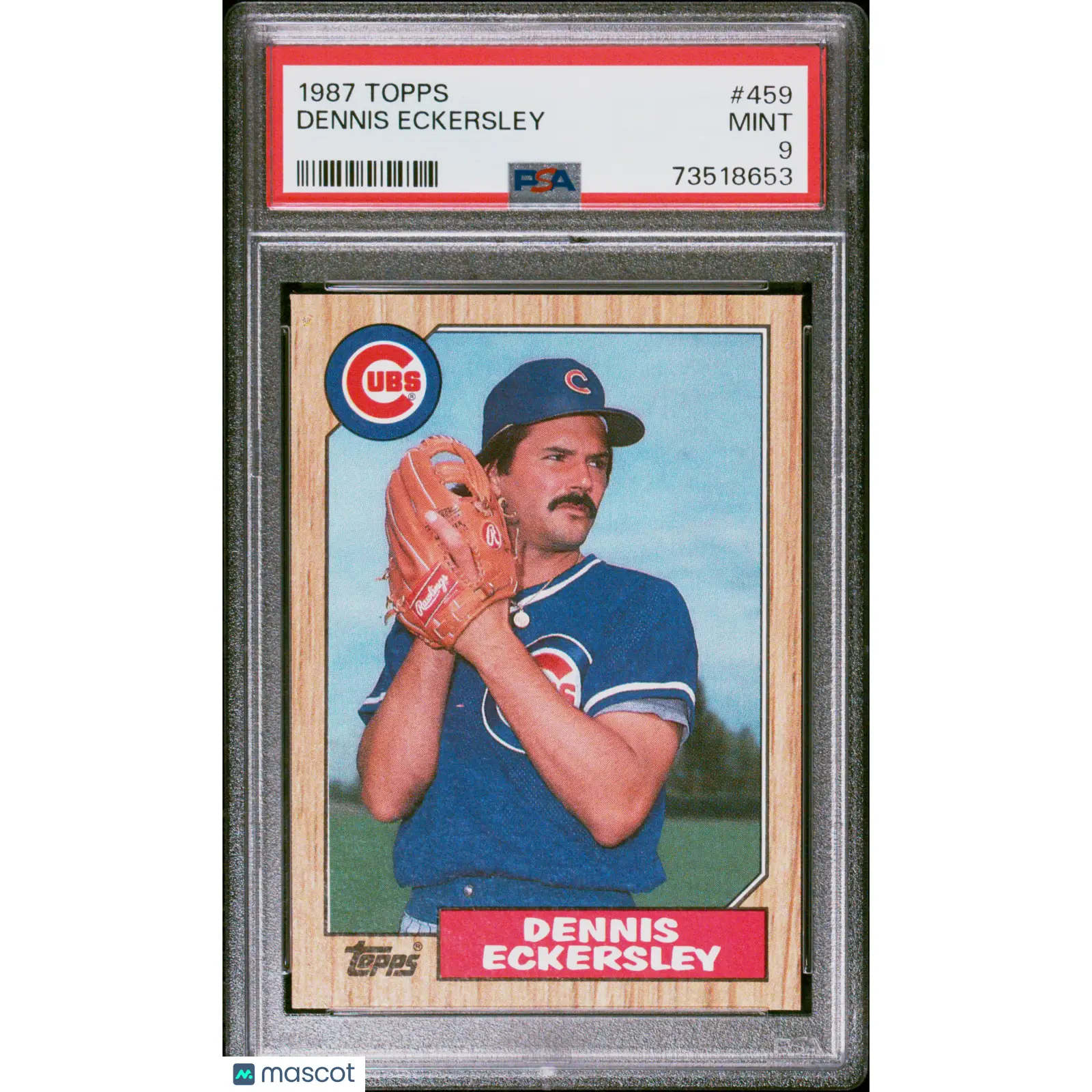 Dennis Eckersley PSA 1987 Topps Baseball #459 9 73518653