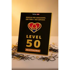 Handcrafted Level 50 Acrylic Plaque – Fully Custom Message