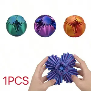 3D Gear Ball, 3D Printed Stress Relief Toy, Stress Relief Fidgeting, Compact Design Portable Toy, Ideal for Reducing Anxiety and Enhancing Focus, Perfect Gift for Children and Adults