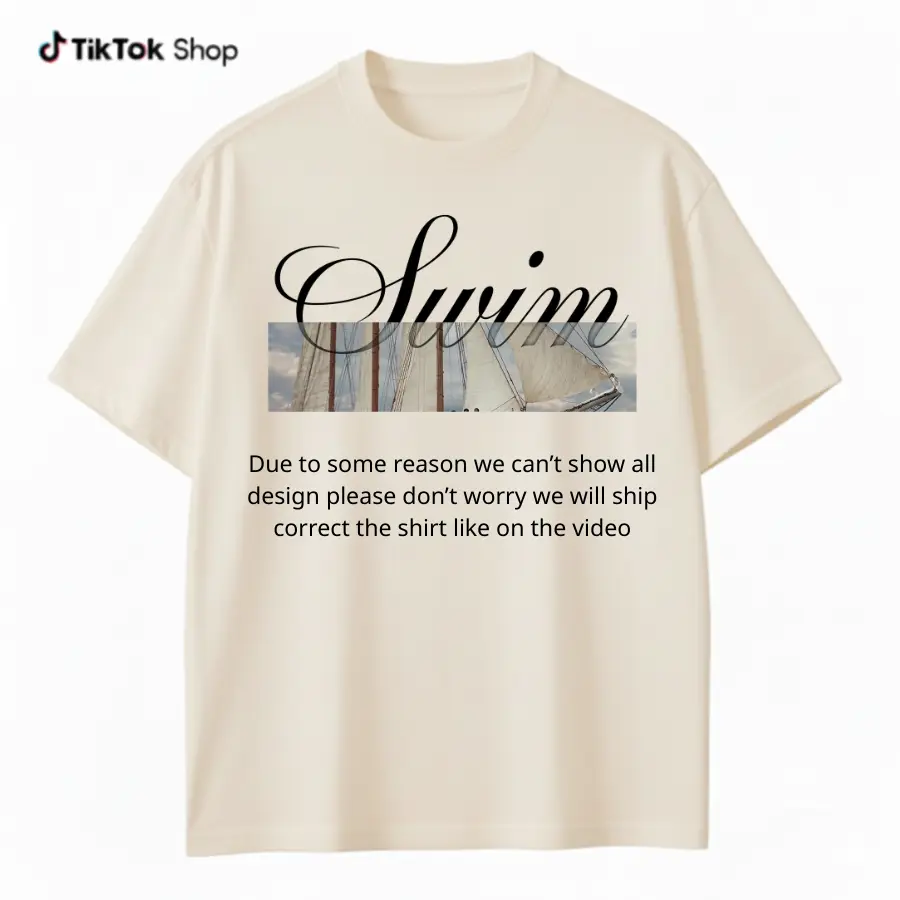 Swim Aesthetic Shirt – T-Shirt Hoodie Sweatshirt, Sailing Boat Graphic, Summer Beach Tee