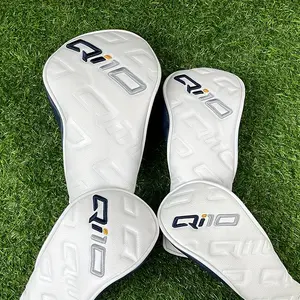 Golf Club Cover, PU Soft Durable Waterproof Golf Wood Cover, Golf Accessories for Driver, Fairway, Hybrid