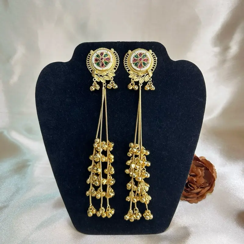 Kashmiri Ghungroo Earrings, Trending Gorgeous Design for Women's Traditional Ethnic Jewelry