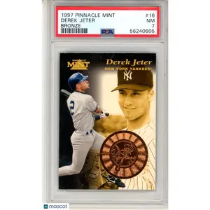 1997 Pinnacle Mint Collection Derek Jeter Bronze Insert #16 PSA 7 NY Yankees
