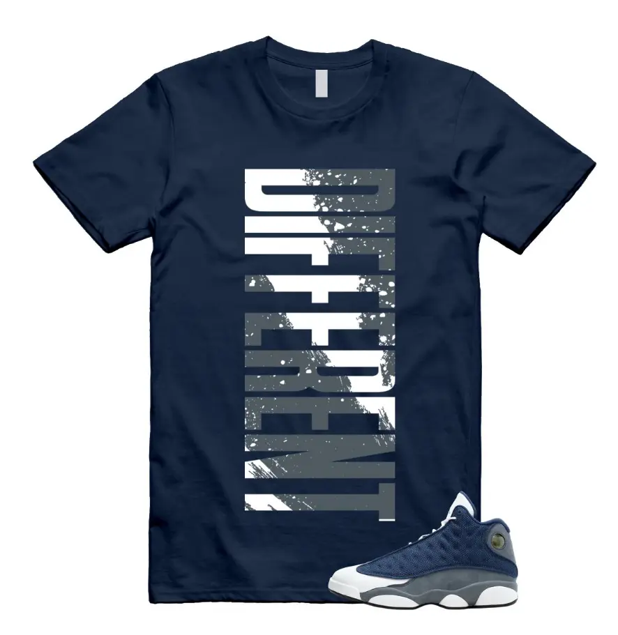 13 Flint Grey Navy White T Shirt Match Different, Best Gift, Unisex Streetwear T-Shirt, Back To School Outfits