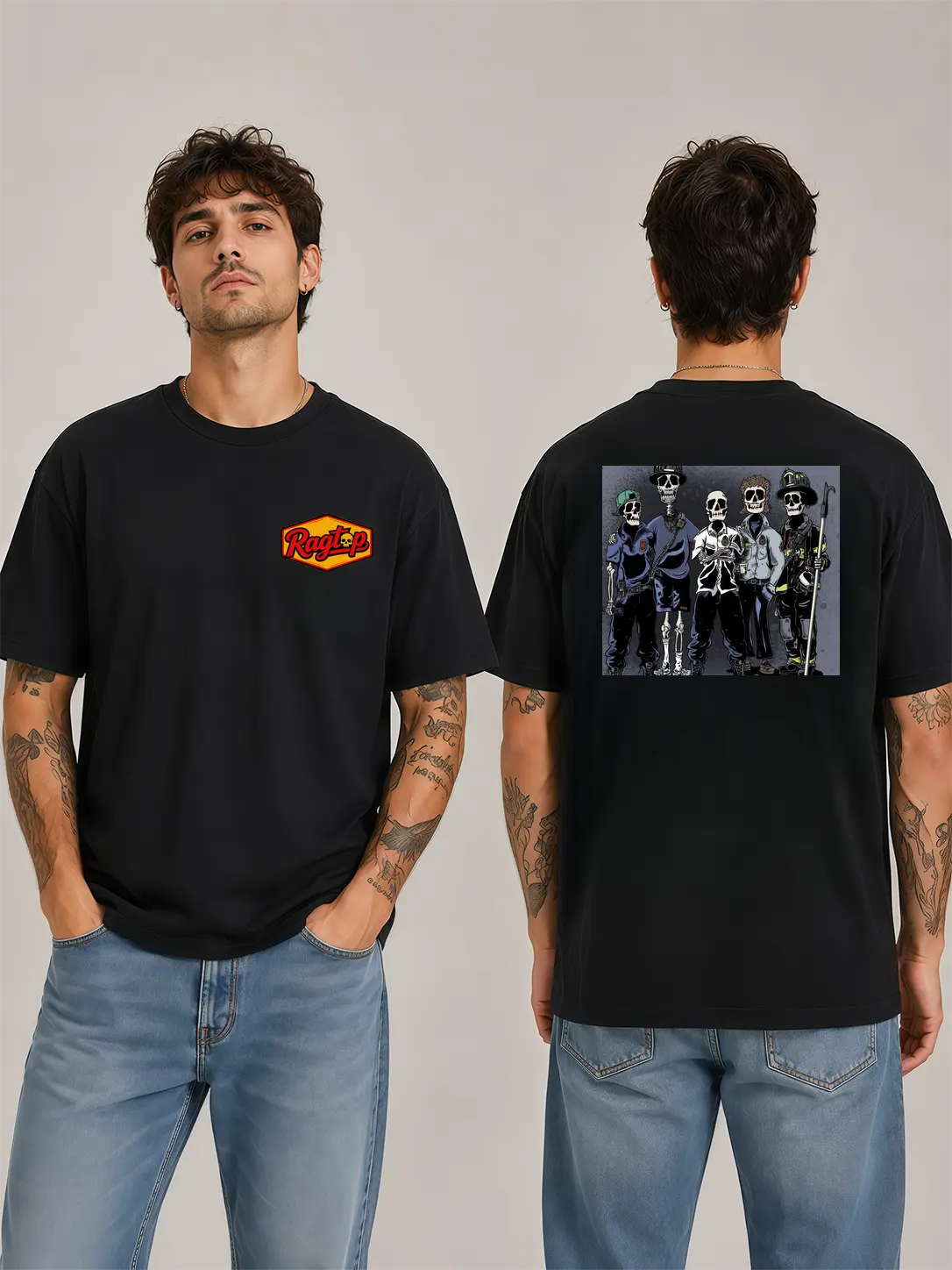 [Graphic T-Shirt] firefighter shirt - Ragtop Firefighter All The Small Things Graphic Tee, Fire Station Lifestyle Design, Fire Rescue Inspired Apparel,cotton tee,printed shirts for men