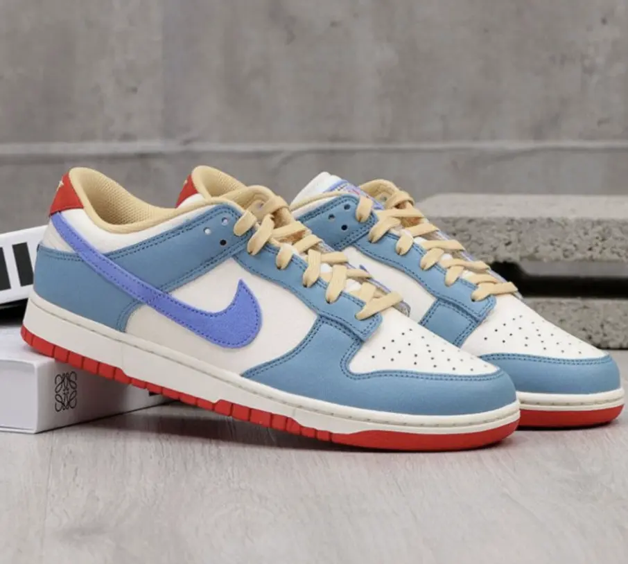 Nike Dunk Low Premium Denim Turquoise HJ9112-110 Mens Fashion Sneakers New