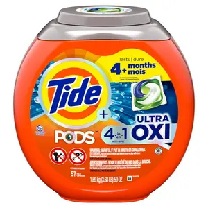 4 in 1 Ultra Oxi Laundry Detergent Pods, 57-Count