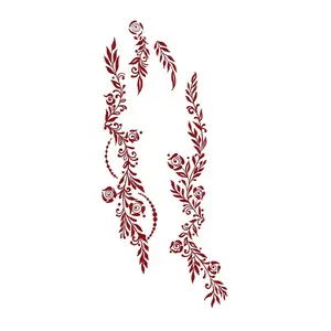 Henna Flower Temporary Tattoo Sticker, Durable Waterproof Design, Non-Reflective Body Art for Ramadan, Unisex Fake Tattoos for Arms and Legs, Henna Stencils, Temporary Tattoos Stickers