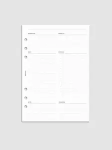 Daily Essentials Planner Inserts