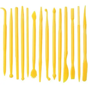 Clay Tools, 14-piece DIY plastic Polymer Carving Set Clay Kit Pottery modeling for carving, styling, embossing, suitable beginner
