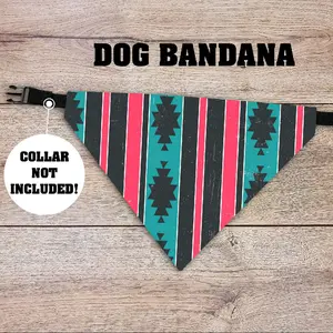 Vintage Pearl Snap Dog Bandana - Over The Collar - COLLAR NOT INCLUDED! Pet, Cat, Accessories, Western, Punchy, Cowboy