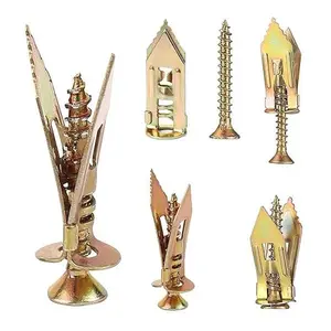 80PCS Self-Drilling Drywall Anchors and Screws Kit,12x30mm, No Pre-Drilling Needed, Supports Up to 66 lbs, ldeal for Home and Office Organization galvanized