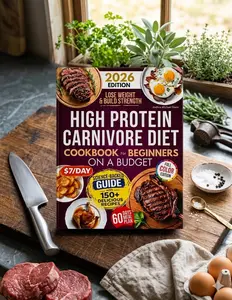 High Protein Carnivore Diet Cookbook For Beginners on a Budget: Beginner-Friendly Carnivore Nutrition, Cost-Effective Recipes for Muscle Gain, and a Full-Color Guide 2026