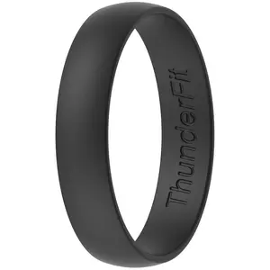 ThunderFit Unisex Silicone Wedding Rings, Narrow (4mm) & Classic (5mm) Rubber Engagement Bands, Variety Multipack 1,4,7
