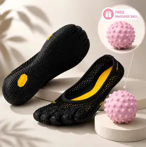 FiveFingers for indoor training, Non-slip yoga toe shoes, Barefoot ballet flats for women，Zero drop minimalist shoes, Breathable mesh five toe shoes, Flexible lightweight workout shoes，Functional fashion ballet flats