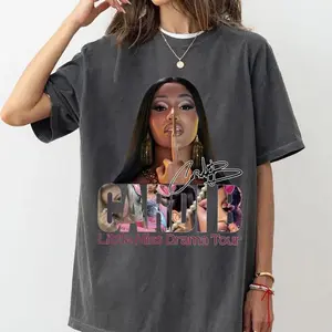 Cardi Drama Tour 2026 Graphic Tee, Vintage Fan Shirt