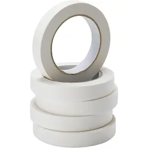 Eaasty 328 Yard 0.79'' Wide Freezer Tape Writable Surface Low Temperature Resistance Easy to Tear Removable No Residue Freezer Tape for Food Containers Refrigerator 6 Rolls 54.68 Yard Per Roll White