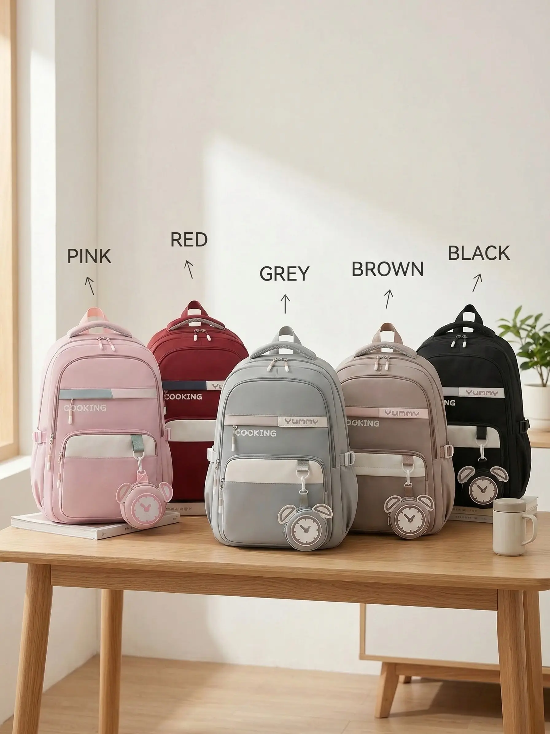 Cute Waterproof School Backpack for Teens | Lightweight, Large Capacity ...