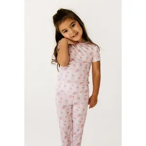Purple Harper Short Sleeve Two Piece Set