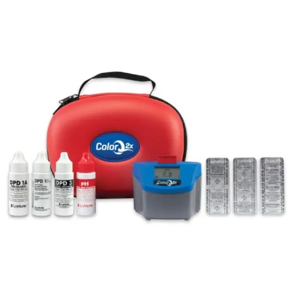 Lamotte R2086 Colorq 2X Pro 7 Bluetooth Refill Kit - Multi-Parameter Liquid Reagents for Waterproof Handheld Digital Pool & Spa Photometer, 144 Tests Total, Easy-to-Use, Directly Measures Free Chlorine, Digital Display, Economical Testing Supplies