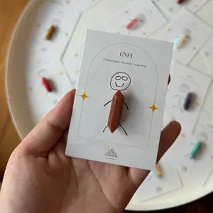 ENFJ Crystal, MBTI Personality Gift Idea, Healing Crystals for The Protagonist, Mini Handmade Crystal Gift, Anniversary Gift, Communication