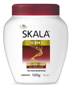 Skala 12 in 1 Conditioning Treatment Cream for All Hair Types - Net 35.27 Oz (Pack of 1) - Vegan Conditioner Haircare