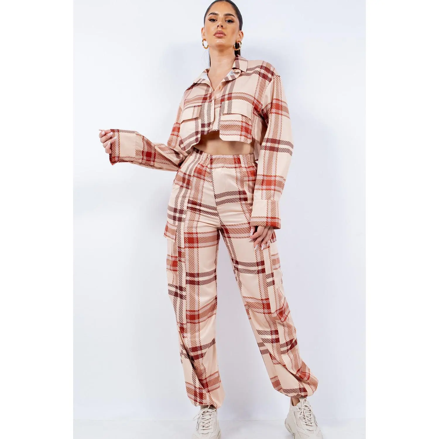 Cropped Cargo Set- 2 Colors