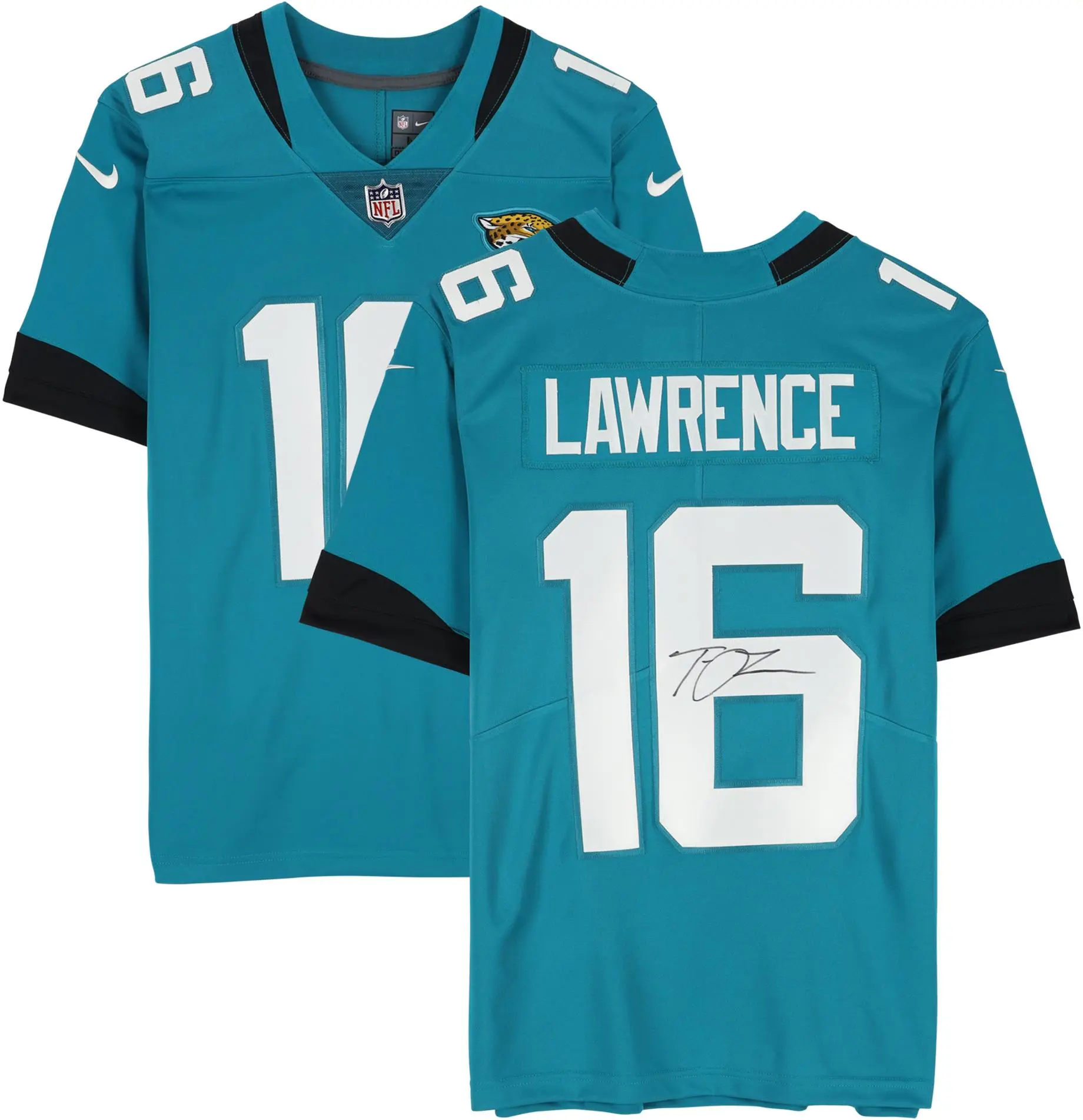 Trevor Lawrence Jacksonville Jaguars Autographed Nike Teal Vapor Fuse Limited Jersey - Fanatics Authentic Certified