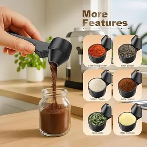 Reusable Coffee Spoon and Funnel, Coffee Making Tool, 2 Tbsp Capacity, Leak-Proof Design, Ideal for Ground Coffee, Protein Powder, Tea, Coffee Equipment