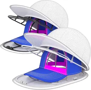 Cap washers, 1 pc baseball cap washer, suitable for adult and children’s caps, frame cage design, hat protection racks for washing machines, black/white (free gift: white mesh bag)
