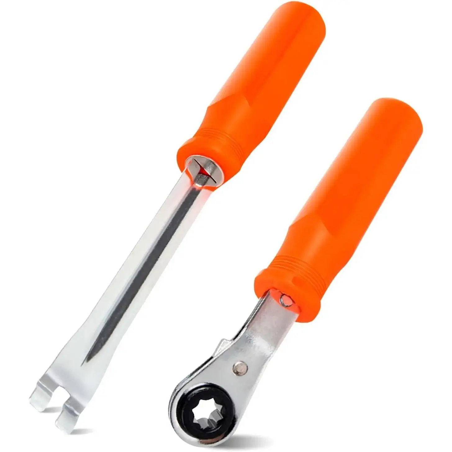 2pcs Heavy-Duty Brake Slack Adjuster Ratchet Wrenches Set - 5/16in Ratcheting Wrench, Brake Adjustments Release Tool for Semi Trucks, Trailers