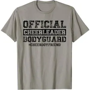 Cheerleader Bodyguard Cheer Boyfriend Of A Cheerleader T-Shirt