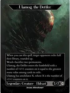 Ulamog, the Defiler - Full Art Altered Art Custom Proxy Card
