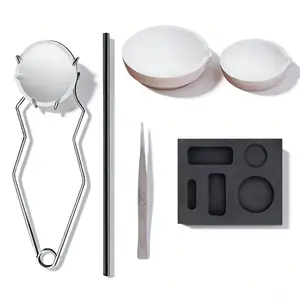 Jewelry Casting Tools Set - Quartz Crucible  Graphite Stirring Rod Tongs & Ingot Mold for Gold Silver Melting