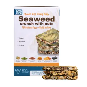 [LOTUS FOOD] Seaweed crunch with nut spicy cheese flavor 100g