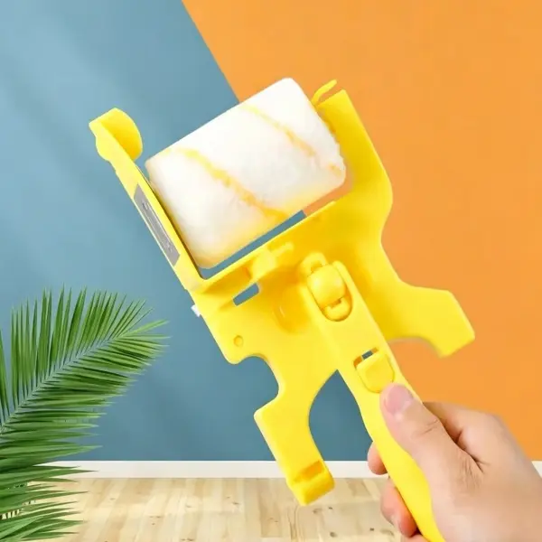 Multi-Angle Paint Roller Brush Set, Fine Microfiber Roller Covers for Smooth Finish, Versatile Wall Painting Tool for Latex Paint, Ceilings, Corners & Edges - Ideal for Home DIY and Professional Use