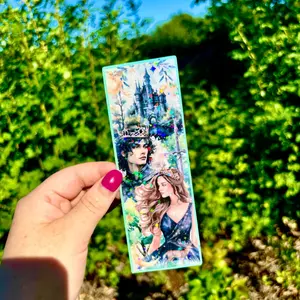 Watercolor Cruel Prince Glitter Bookmark